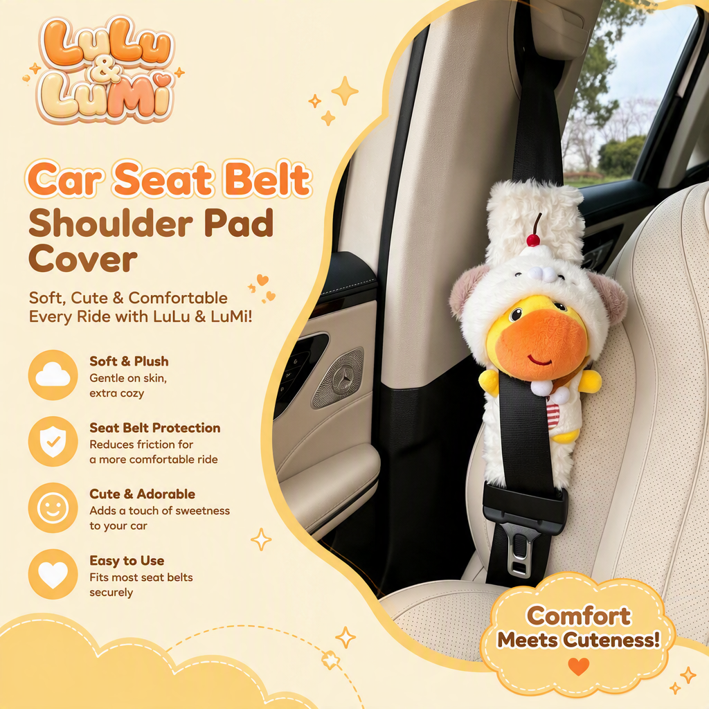 LuLu&LuMi Car Seat Belt Shoulder Pad Cover