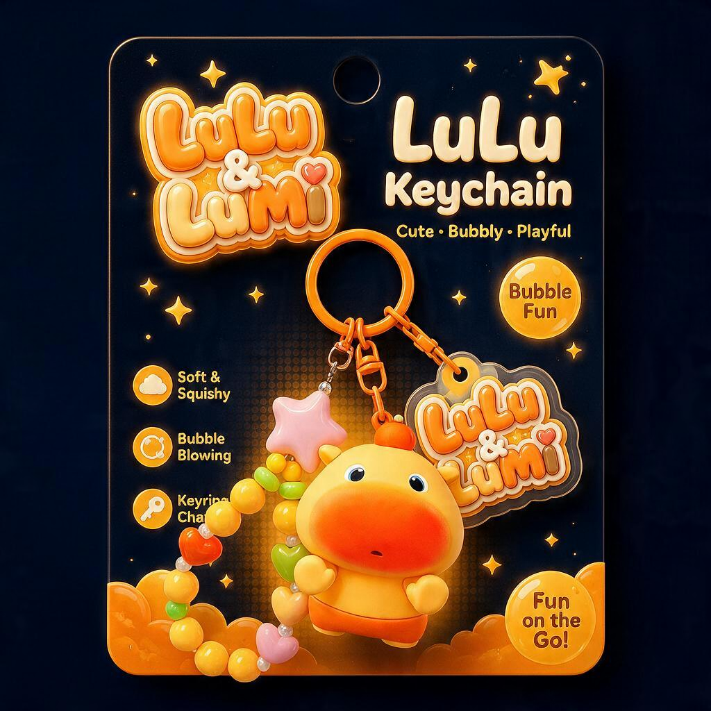 LuLu&LuMi Keychain  噜噜&噜妹 钥匙扣