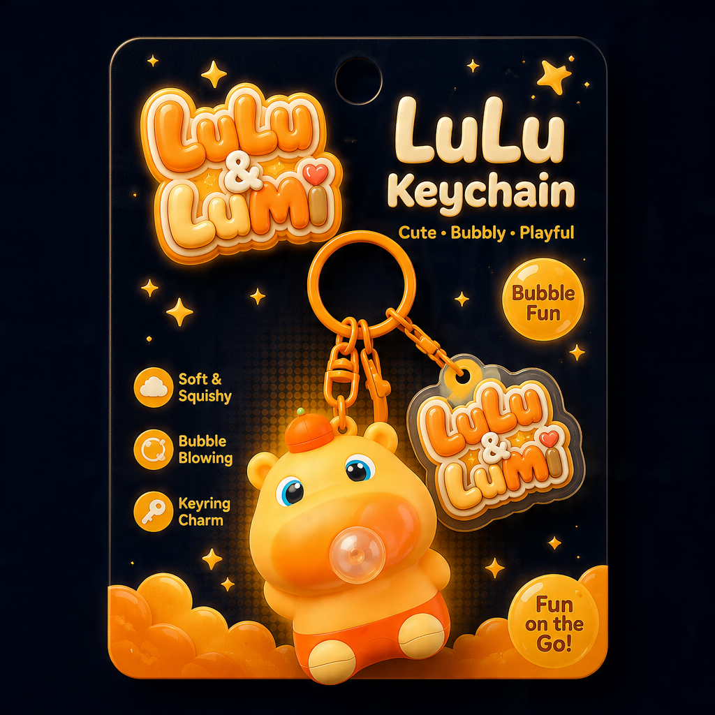 LuLu&LuMi Keychain  噜噜&噜妹 钥匙扣