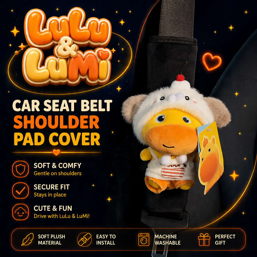 LuLu&LuMi Car Seat Belt Shoulder Pad Cover 噜噜&噜妹 汽车安全带护肩套