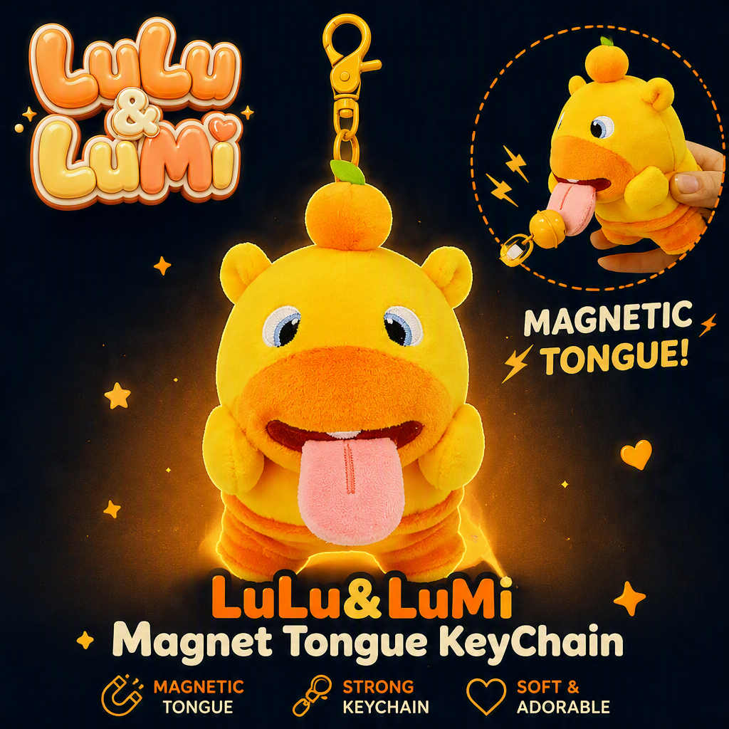 LuLu&LuMi Manget Tongue KeyChain 噜噜&噜妹 吸铁钥匙圈