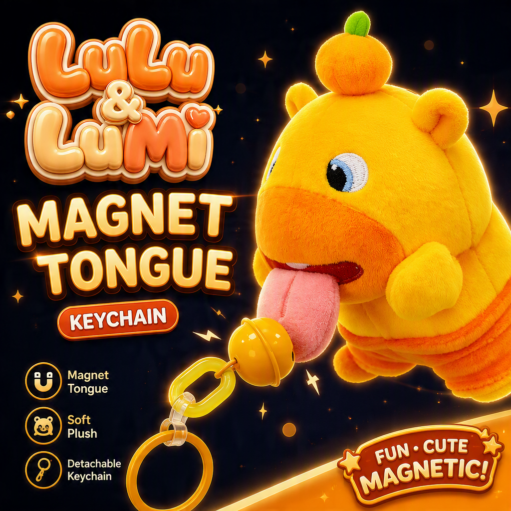 LuLu&LuMi Manget Tongue KeyChain 噜噜&噜妹 吸铁钥匙圈